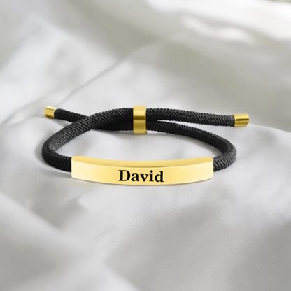 PERSONALIZED ADJUSTABLE MILAN ROPE BRACELET