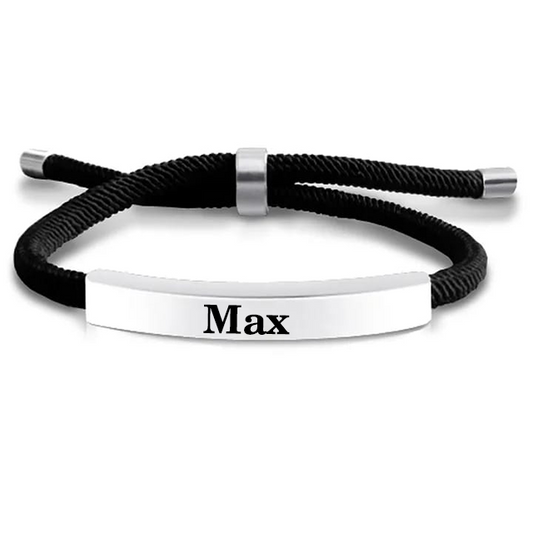 PERSONALIZED ADJUSTABLE MILAN ROPE BRACELET