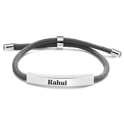 PERSONALIZED ADJUSTABLE MILAN ROPE BRACELET