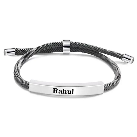 PERSONALIZED ADJUSTABLE MILAN ROPE BRACELET